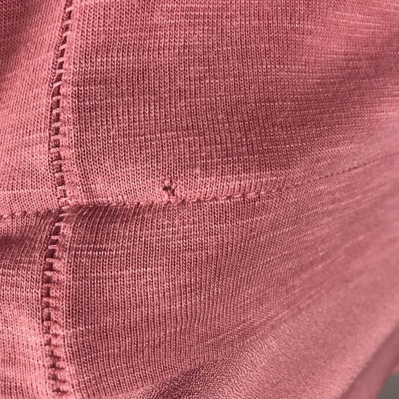 J Crew Shirt Women Small Pink Sheer Slit Hem Keyhole Back Blouse Top Lightweight - Picture 10 of 10